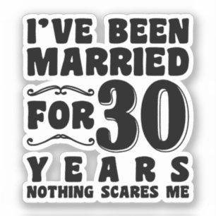 30年間の結婚生活を経て迎えた結婚記念日 シール