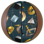 ３Ｄ幾何学パターン バスケットボール (縦)