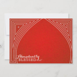 4つのフォト スター ドームオーバーレイ フラット ホリデー カード