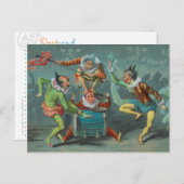 4人のフランスのピエロ ポストカード ポストカード (正面/裏面)