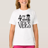 ４年生の気分 学校 Tシャツ (正面)