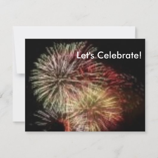 ４日を祝おう 招待状 (正面)