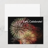 ４日を祝おう 招待状 (正面/裏面)