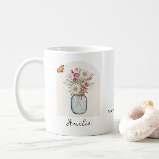 4月の誕生花マグ コーヒーマグカップ (ドーナツ)