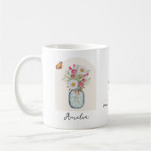 4月の誕生花マグ コーヒーマグカップ (左)