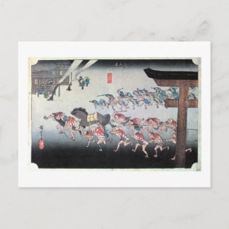 ４２．宮宿, 広重 ポストカード