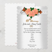 ４５周年結婚記念日招待状 招待状 (正面/裏面)
