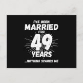49年目の結婚記念日 面白い カップル ポストカード (正面)
