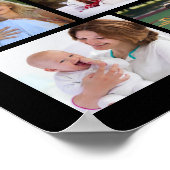 ４９枚の写真コラージュ　多種形状　パーソナライズド ポスター (角)