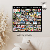 ４９枚の写真コラージュ　多種形状　パーソナライズド ポスター