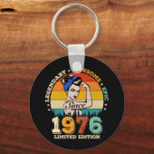 49歳の誕生日 1976年ヴィンテージ 49歳の誕生日 女性 キーホルダー (正面)