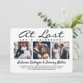 ４　最後の結婚式　フォト　アット　結婚　祝賀会 招待状 (スタンド正面)