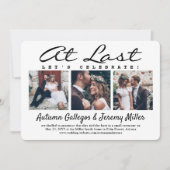 ４　最後の結婚式　フォト　アット　結婚　祝賀会 招待状 (正面)