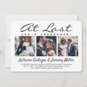 ４　最後の結婚式　フォト　アット　結婚　祝賀会 招待状 (正面)