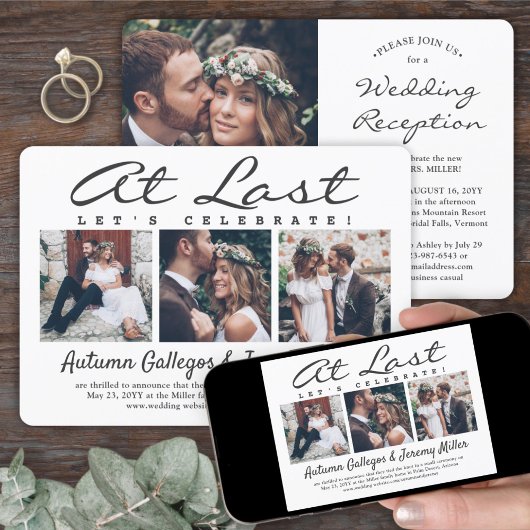 ４　最後の結婚式　フォト　アット　結婚　祝賀会 招待状