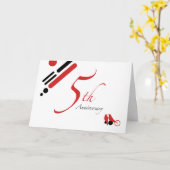 ５周年（ちどりさん） カード (黄色い花)