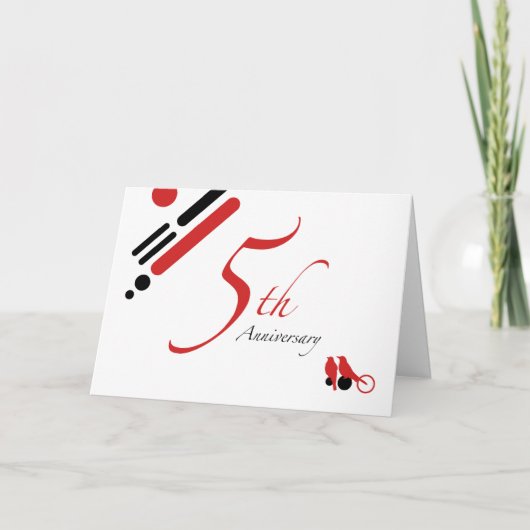 ５周年（ちどりさん） カード (正面)