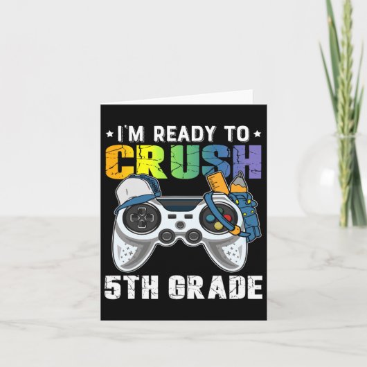 5年生のビデオゲームをぶっ壊す準備ができた、学校のCk カード (正面)
