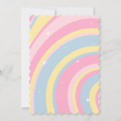 ５才はGroovyなVibes、レトロカラーコレクションです 招待状 (裏面)