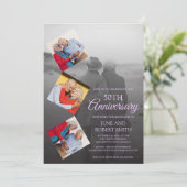 ５枚の写真５０周年ゴールデンウェディングアニバーサリー 招待状 (スタンド正面)