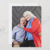 ５枚の写真５０周年ゴールデンウェディングアニバーサリー 招待状 (裏面)