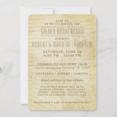 ５０周年ゴールデンウェディングアニバーサリーコラージュ１枚の写真 招待状 (裏面)