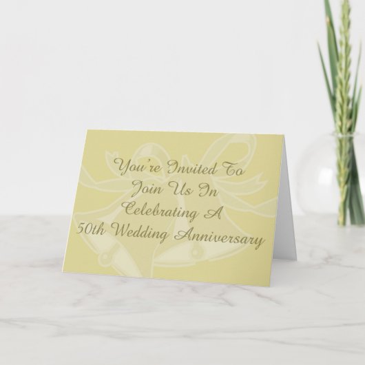 ５０周年結婚記念日パーティーカード サンキューカード (正面)