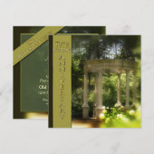 ５０周年結婚記念日招待状 - 　ガゼーボ 招待状 (正面/裏面)