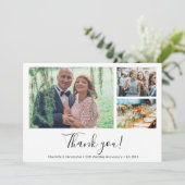 50周年結婚記念日 写真コラージュ 愛に感謝 サンキューカード (スタンド正面)