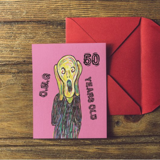 50歳の誕生日人生の節目 ポストカード