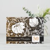 ５０通の金婚式招待状 招待状 (スタンド正面)