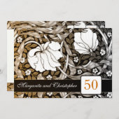 ５０通の金婚式招待状 招待状 (正面/裏面)