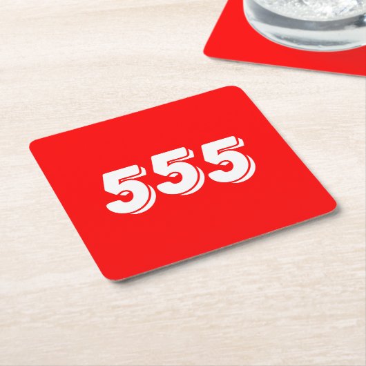 ５５５ スクエアペーパーコースター (アングル)