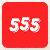 ５５５ スクエアペーパーコースター (正面)