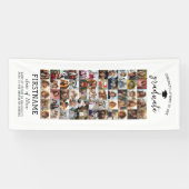 ５５ フォト コラージュ 卒業式 現代的 ミニマル 白 横断幕 (横)