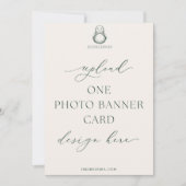 ５ｘ７インチ 写真 バナー カード　Digibuddha デザイン 招待状 (正面)