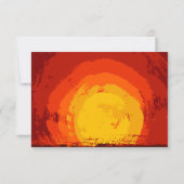 ５×３.５ 返信カード アフリカンサファリ ジラフ サンセット 招待状 (裏面)