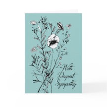 ５×７折りたたみ式お悔やみカード