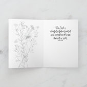 5×7折りたたみ式お悔やみカード サンキューカード (内部)