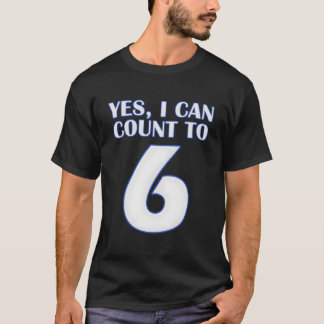 ６まで数えられる 野球 Tシャツ