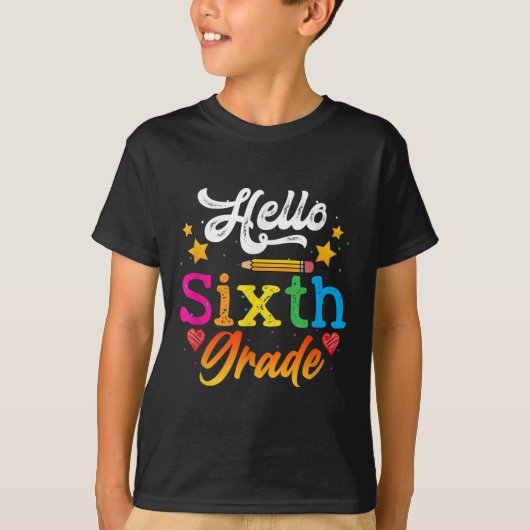 6年生の学生さんへ 教育学習を応援します!バックトゥ Tシャツ (正面)