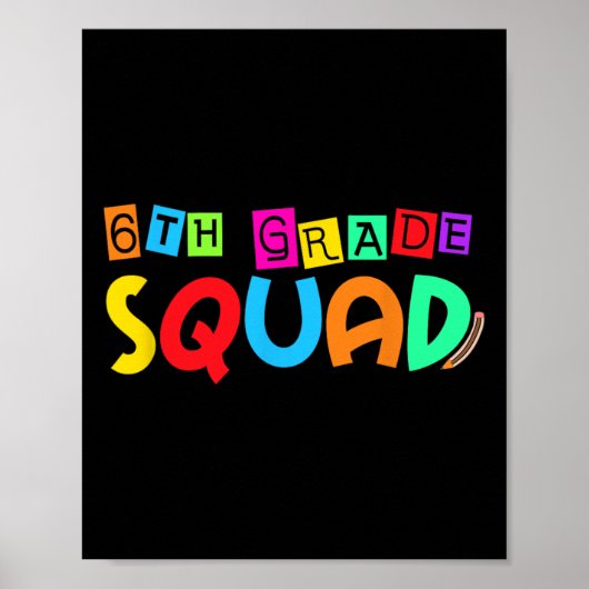 6年生+6th+Grade+Squad+新学期+初登校 ポスター (正面)