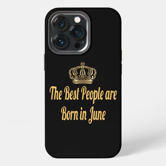 ６月に生まれた人が最高 iPhoneケース (裏面)