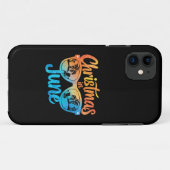 6月のクリスマス サングラス 楽しいサマーバケーション Case-Mate iPhoneケース (裏面(横))