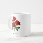 6月のバラの花 コーヒーマグカップ (正面左)