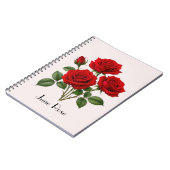 6月のバラの花 ノートブック (左側)
