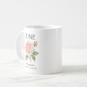6月のバラの誕生花 コーヒーマグカップ (正面左)