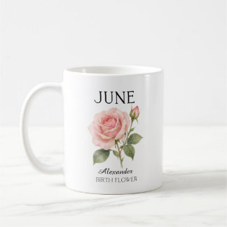 ６月のバラの誕生花 コーヒーマグカップ