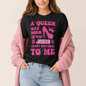 6月の誕生日ガールTシャツ ピンクのプリンセス・クイーン Tシャツ