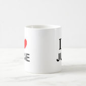 6月大好き!6月愛してる!6月ハート コーヒーマグカップ (中央)